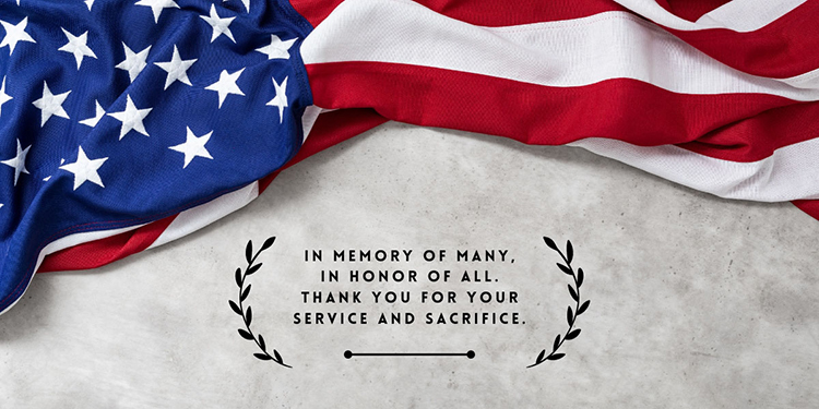 In memory of the many. In honor of all. Thank you for your service and sacrifice.
