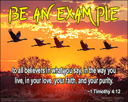 'Be an Example' Poster Design