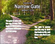 'Choose the Narrow Gate' Poster Design 'Choose the Narrow Gate' Poster Design