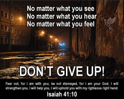 'Don't Give Up' Poster Design