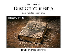 'Dust Off Your Bible' Poster Design 'Dust Off Your Bible' Poster Design