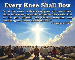'Every Knee Shall Bow' Poster Design