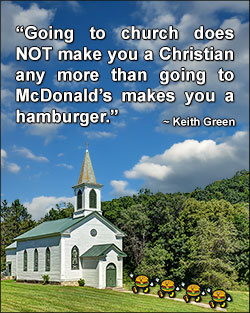 'Going to Church Quote' Poster Design