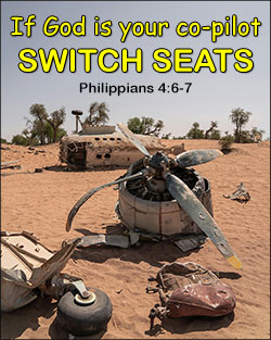 'If God is Your Co-Pilot' Poster Design