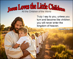 'Jesus Loves the Little Children' Poster Design