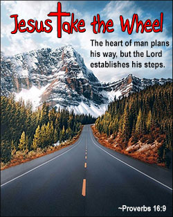 'Jesus Take the Wheel' Poster Design
