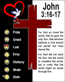 'John 3:16-17' Poster Design