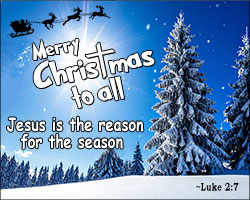 'Merry Christmas to All' Poster Design